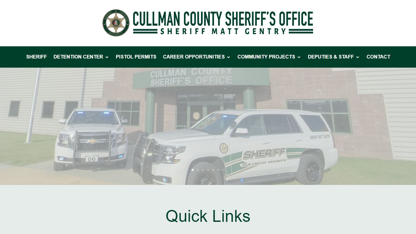 Cullman County Sheriff's Office | Sheriff Matt Gentry